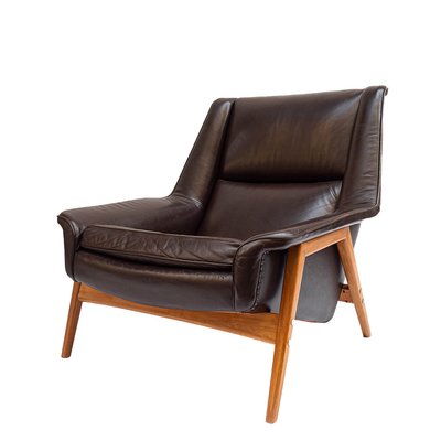 Mid Century Leather Armchair By Folke Ohlsson For At Pamono Mid Century Leather Armchair By Folke