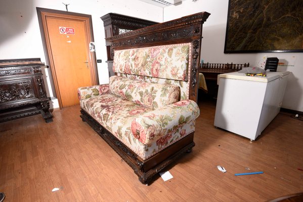 Sofa Cama Italiano De Madera Anos 40 En Venta En Pamono
