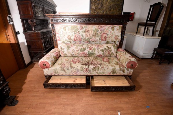 Sofa Cama Italiano De Madera Anos 40 En Venta En Pamono