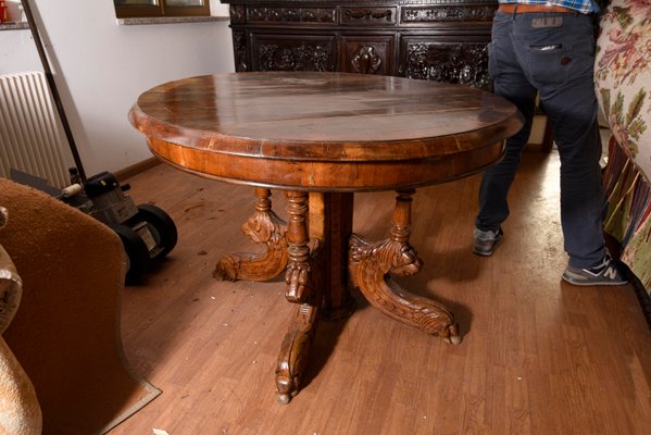 Antique Italian Dining Table 1870s For Sale At Pamono