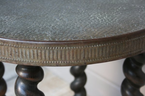 Antique Round Side Table For Sale At Pamono