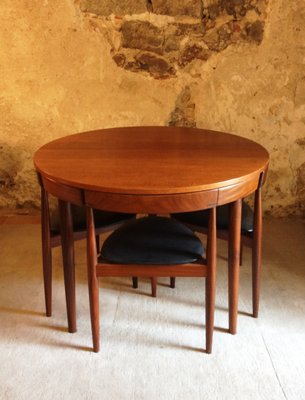 Table And 4 Chairs Set By Hans Olsen For Frem Rojle 1950s For