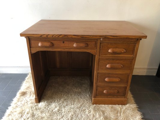 Vintage Oak Desk 1960s For Sale At Pamono