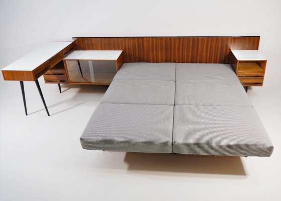 Vintage Bed And Desk Set By Jindrich Halabala For Up Zavody 1960s