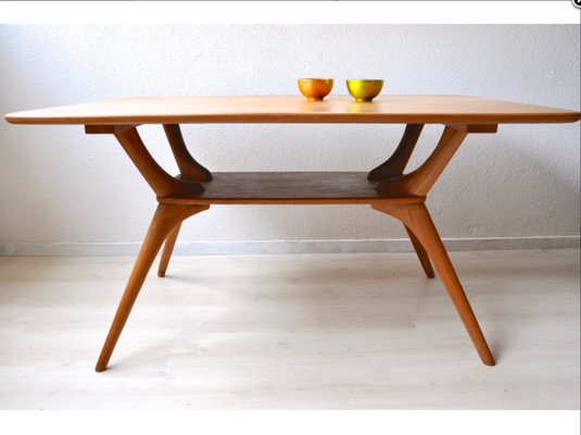 wooden dining table 1950s