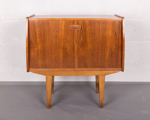 Teak Record Cabinet 1960s Bei Pamono Kaufen