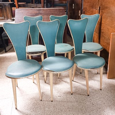 Leatherette dining chairs deals