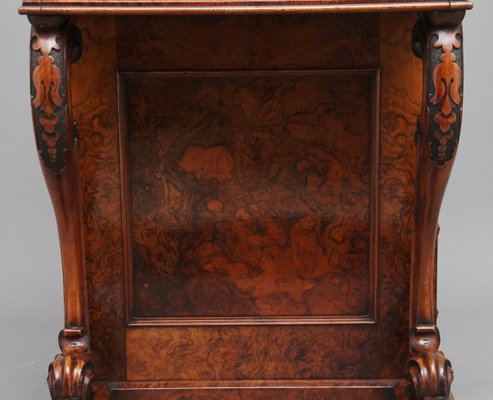 Antique Burr Walnut Rising Top Secretaire For Sale At Pamono