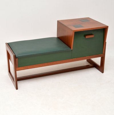 Teak Telephone Entry Bench Or Stool 1960s For Sale At Pamono
