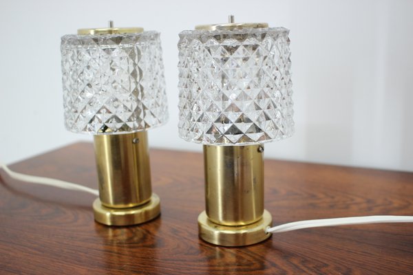 Small Table Lamps From Kamenicky Senov 1970s Set Of 2 For Sale