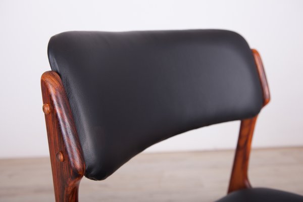 Midcentury Danish set of 6 dining chairs in rosewood by Erik