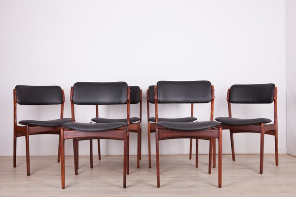 楽天 送料無料にならない Model 49 Rosewood Dining Chairs by Erik Buch for Oddense ダイニングチェア