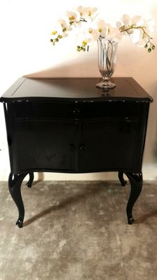 Antique Black Lacquered Wood Dressers Set Of 2 For Sale At Pamono