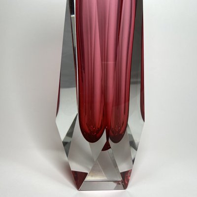 Pink Faceted Murano Glass Vase by Alessandro Mandruzzato, 1960s for sale at  Pamono