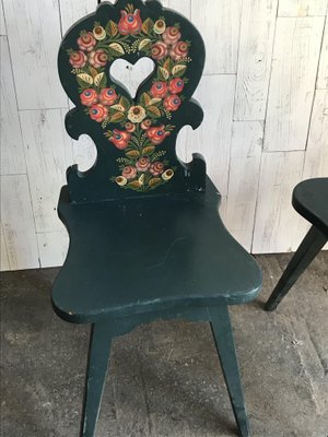Vintage Wooden Side Chairs, 1920s, Set of for sale at Pamono