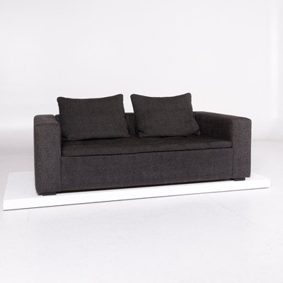 Vintage Anthracite Mezzo Fabric 2 Seater Sofa From Boconcept For