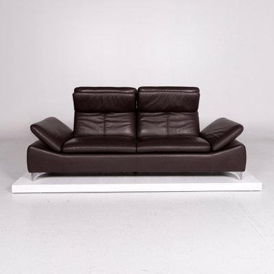 Vintage Leather Sofa Armchair And Footstool Set From Willi Vintage Leather Sofa Armchair And