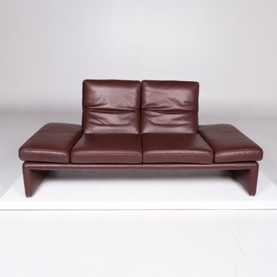 Vintage Red Brown Leather 2 Seater Sofa From Koinor For At Pamono Vintage Red Brown Leather 2 Seater Sofa