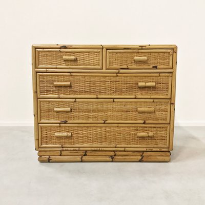 French Bamboo Rattan Dresser 1970s For Sale At Pamono