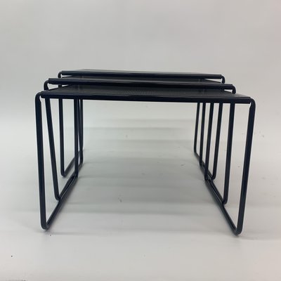 Vintage Perforated Metal Nesting Tables For Sale At Pamono
