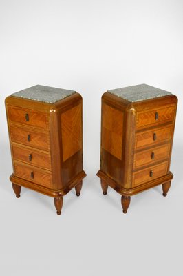 Art Deco Mahogany Nightstands 1920s Set Of 2 For Sale At Pamono