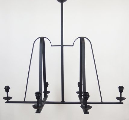 Wrought Iron Ceiling Lamp 1950s