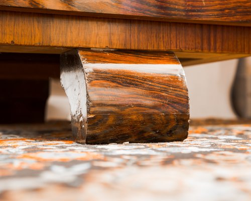 Polished sale wood desk