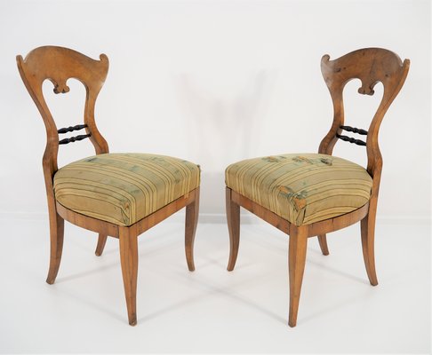 Antique Biedermeier Dining Chairs Set Of 2 For At Pamono Antique Biedermeier Dining Chairs Set