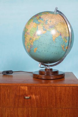 mid century globe table lamp