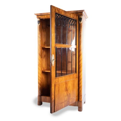 Antique Biedermeier Walnut China Cabinet For Sale At Pamono