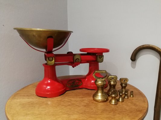 Vintage Brass Weight Postal Apothecary Kitchen Chemist Scale 2 Grm