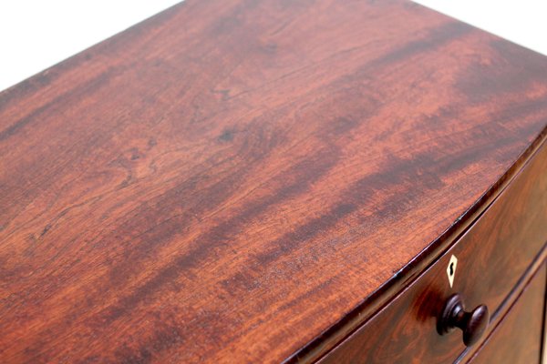 Antique Regency Mahogany Bow Front Dresser For Sale At Pamono