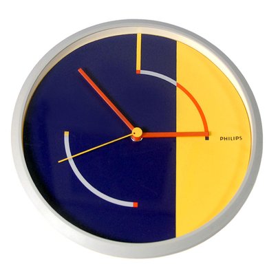 Wall Clock from Philips, 1980s for sale at Pamono