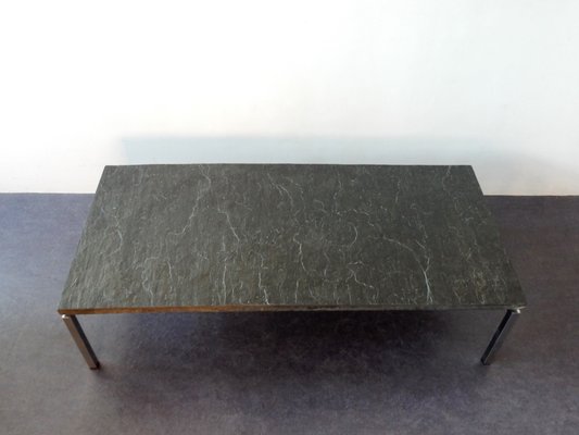 Mid Century Rectangular Chromed Steel Coffee Table 1960s For Sale At Pamono