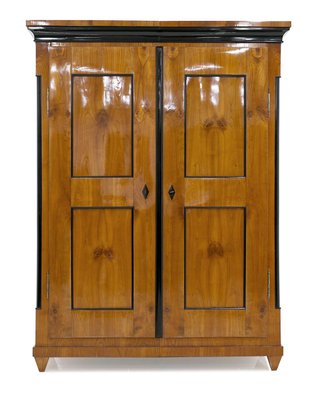 Antique Biedermeier Wardrobe 1820s For, Wood Armoire With Shelves
