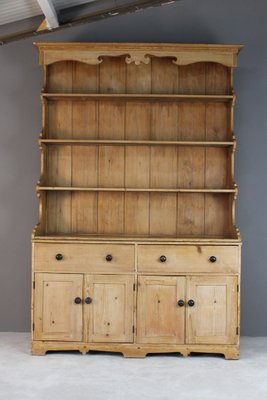 Large Antique Rustic Pinewood Kitchen Dresser For Sale At Pamono
