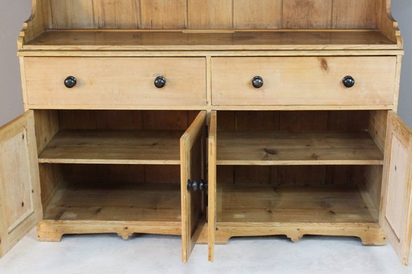Large Antique Rustic Pinewood Kitchen Dresser For Sale At Pamono