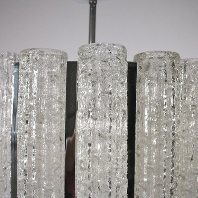 Metal And Glass Ceiling Lamp 1960s For Sale At Pamono