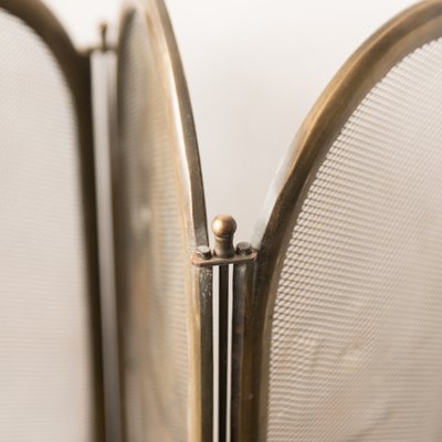 Antique Brass Fireplace Screen For Sale At Pamono