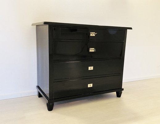 Belgian High Gloss Black Dresser 1930s For Sale At Pamono