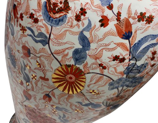 Large Antique Japanese Imari Floor Vases Set Of 2 For Sale At Pamono
