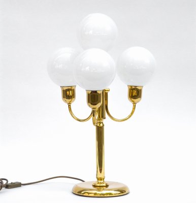 large gold table lamp