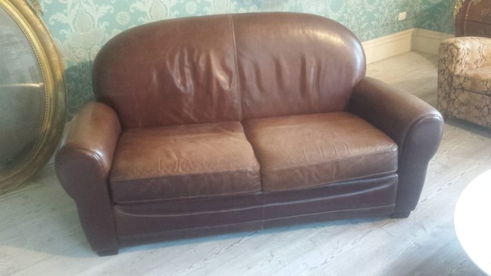 French Leather Sofa 1970s For At Pamono French Leather Sofa 1970s For At