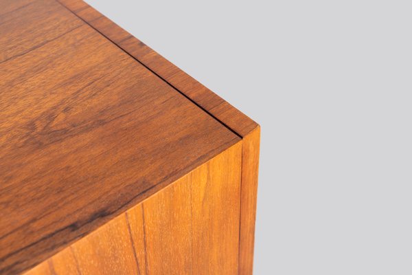 Rosewood And Chrome Credenza By Milo Baughman For Thayer Coggin