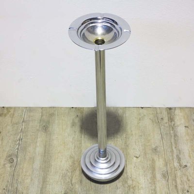 Art Deco Chrome Standing Ashtray, 1930s for sale at Pamono
