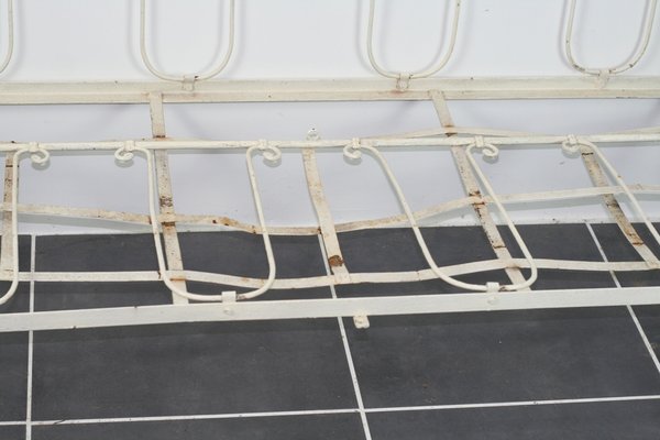 antique wrought iron crib