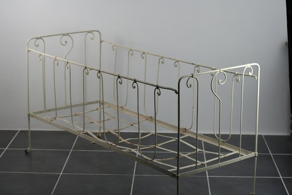 Vintage Wrought Iron Crib For Sale At Pamono