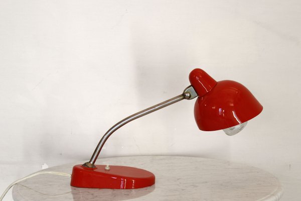 Vintage Red Table Lamp 1950s For, Small Red Table Lamp Shades