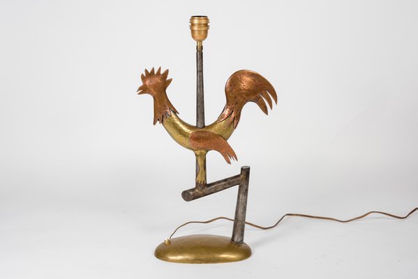 Wrought Iron Bird Table Lamp 1940s for sale at Pamono