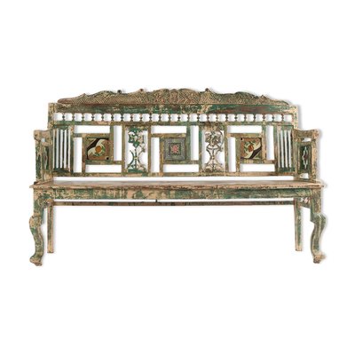 Carved Wooden Bench 1940s For Sale At Pamono